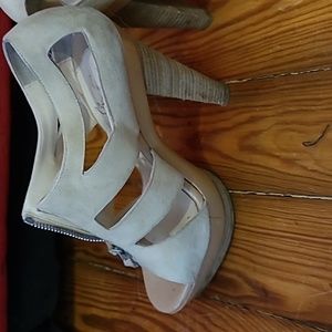 Louboutin suede zipette heels